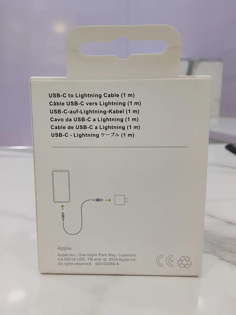 Apple USB-C to Lightning Cable (1 Meter) – Fast Charging & Data Sync Cable