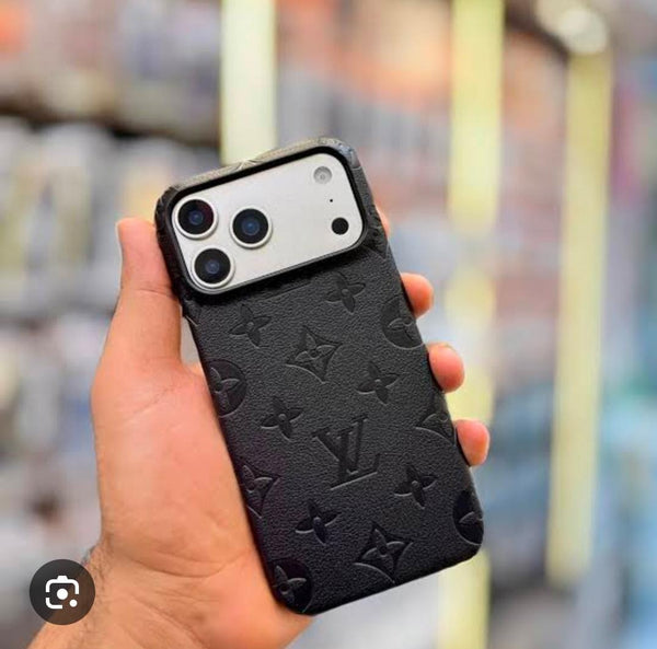 Branded Leather L-V iPhone case