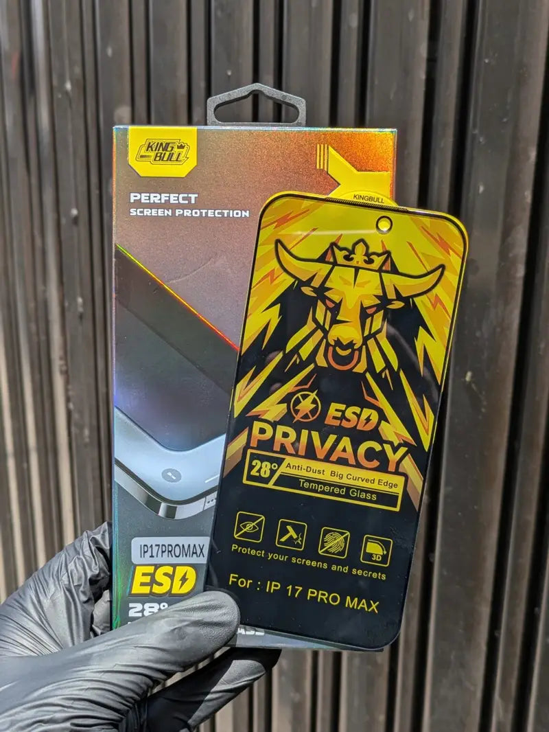 King Bull Privacy Tempered Glass Protector for iPhone 12 To 17 Pro Max Best Price