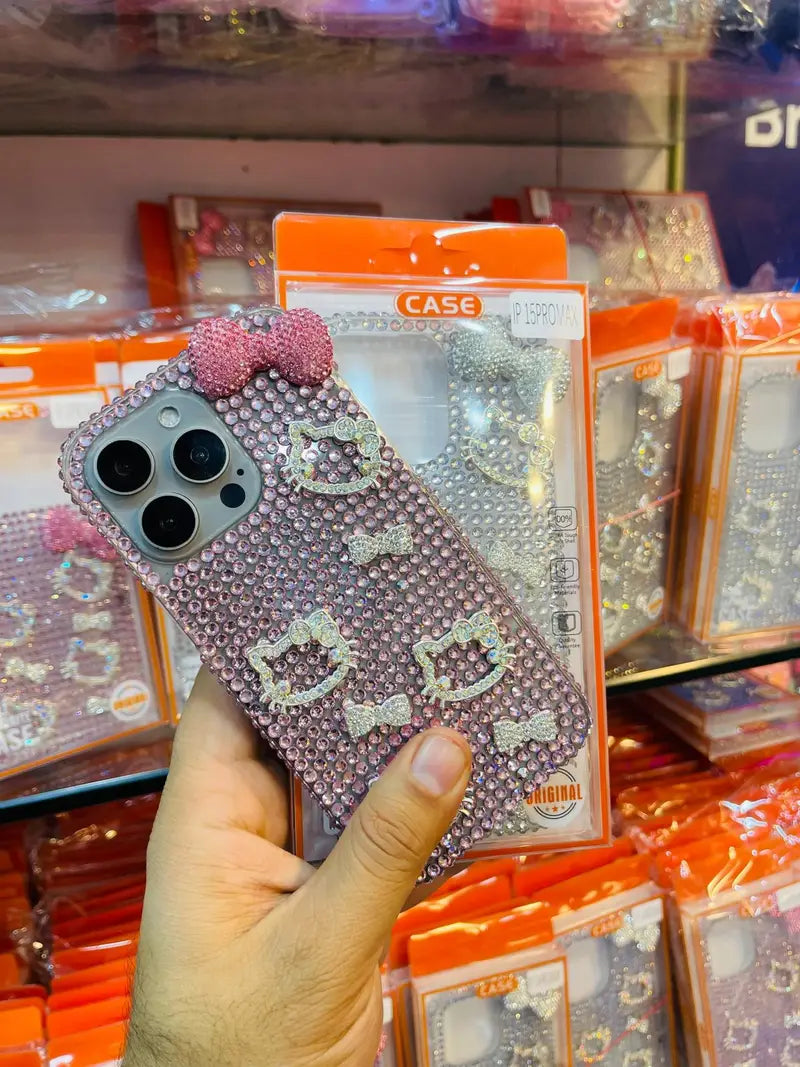 Hello Kitty Rhinestone Bow Case