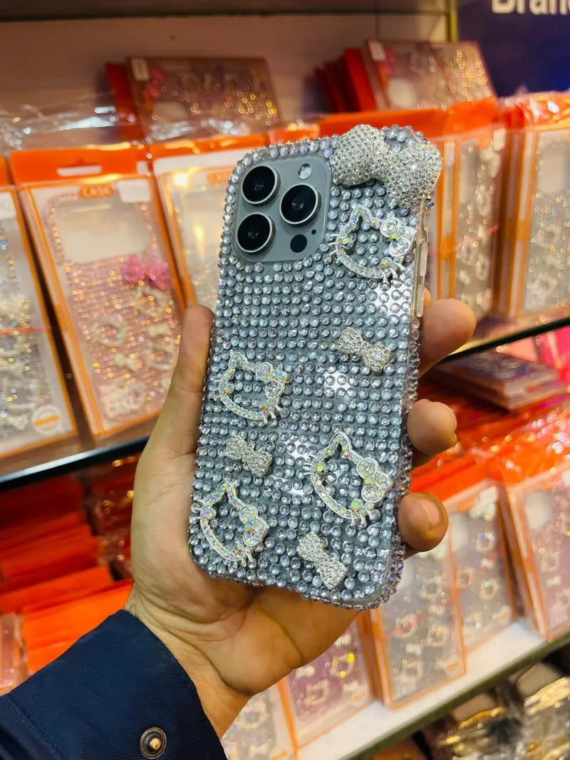 Hello Kitty Rhinestone Bow Case