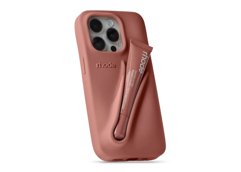 Rhode Lip Tint Holder Silicone Case – Soft Peach