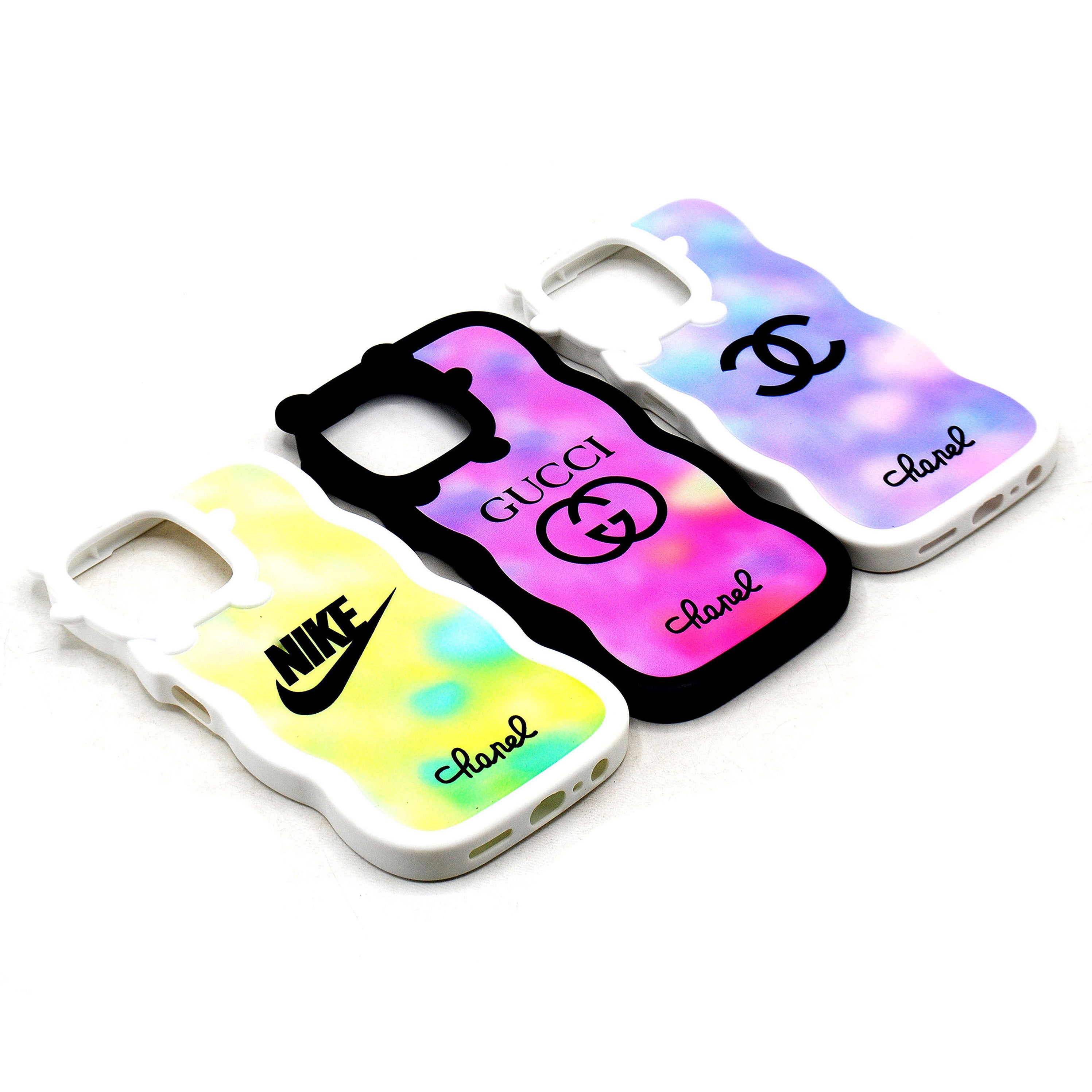 Luxury Wavy Silicone Phone Case – Premium Gradient Design