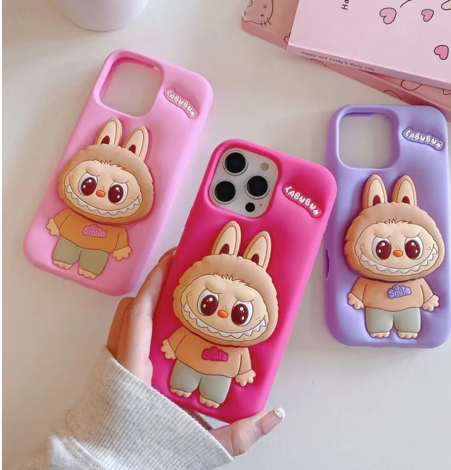 iPhone 15 Pro Max Labubu Holder Case Cover & Case