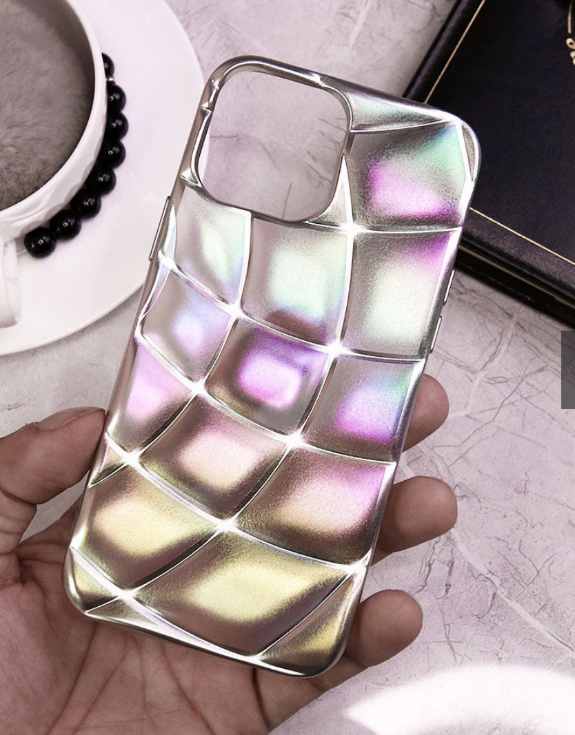 iPhone  Cover - Silver - Cute 3D Donut Coffee Soft Silicon Case with Camera Protection