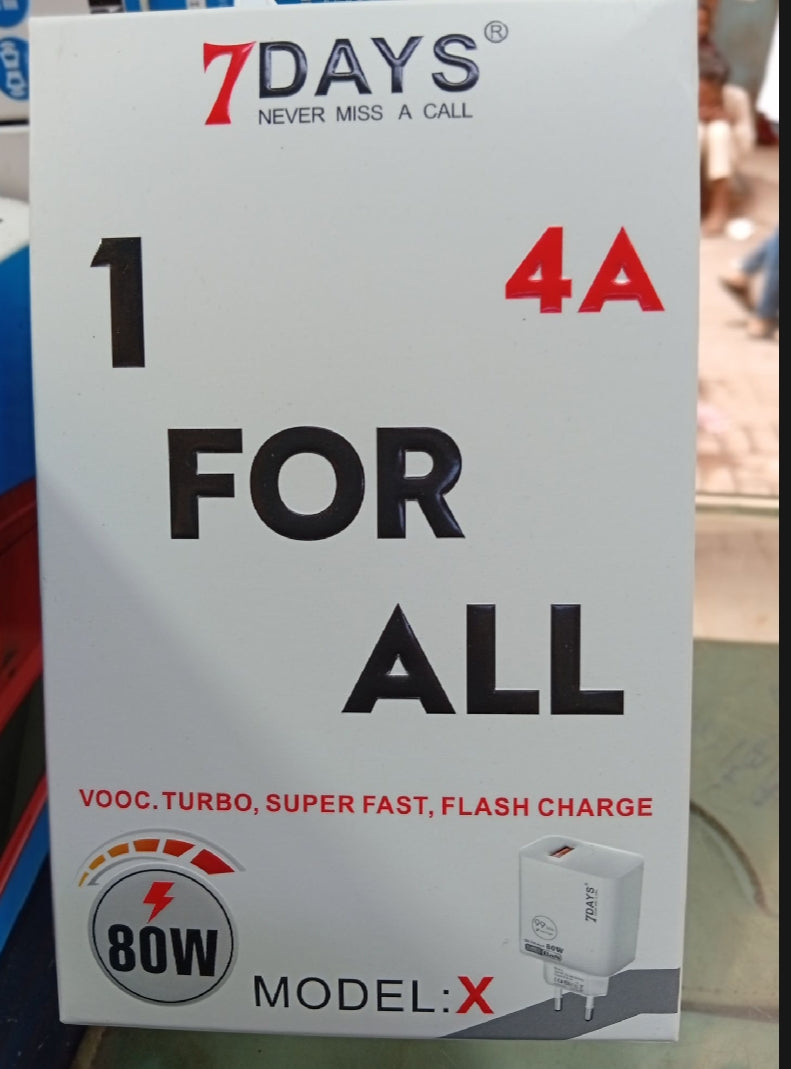 7DAYS "1 FOR ALL" 80W Fast Charger