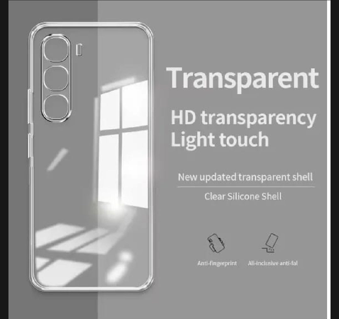 Infinix _ Transparent Back Cover Soft TPU Shock Proof Drop Protective Crystal Clear Case (Transparent)