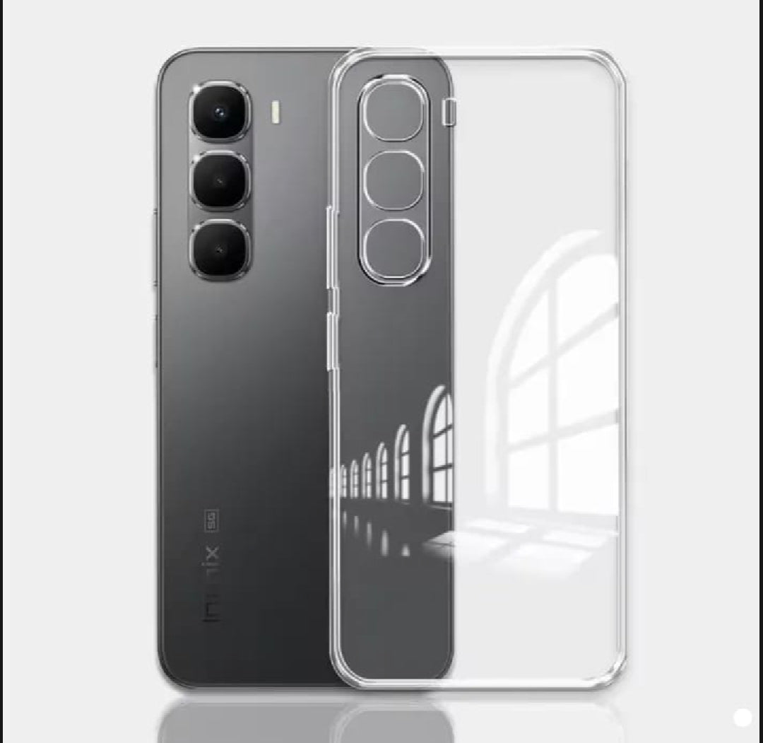Infinix _ Transparent Back Cover Soft TPU Shock Proof Drop Protective Crystal Clear Case (Transparent)
