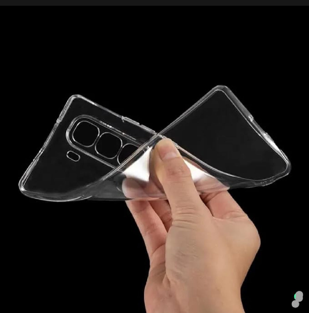 Infinix _ Transparent Back Cover Soft TPU Shock Proof Drop Protective Crystal Clear Case (Transparent)