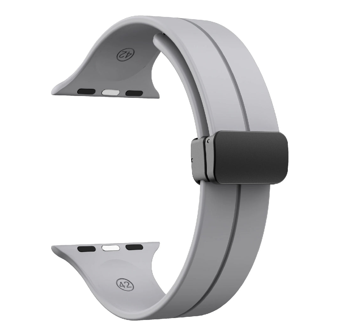 Magnetic-Silicone Straps For 42mm\44mm\45mm\49mm Watch Silicone Watchband With Magnet Buckle High Quality Strap