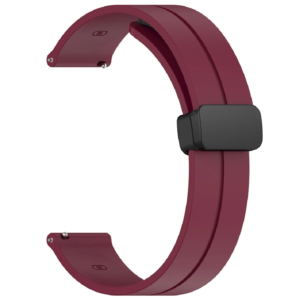 Magnetic-Silicone Straps For 42mm\44mm\45mm\49mm Watch Silicone Watchband With Magnet Buckle High Quality Strap
