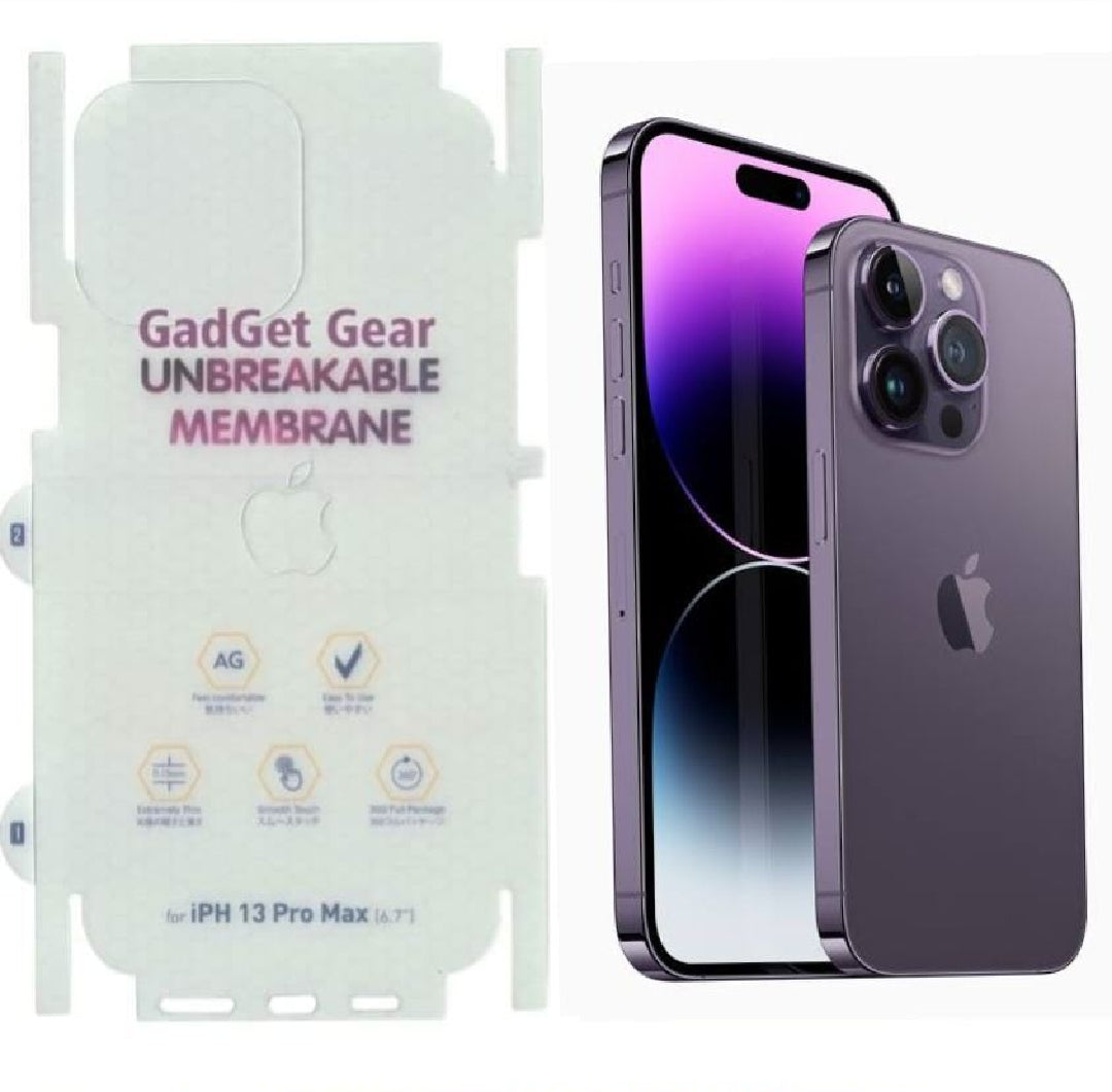 iPhone Unbreakable Membrane Matte Back Sides Protector