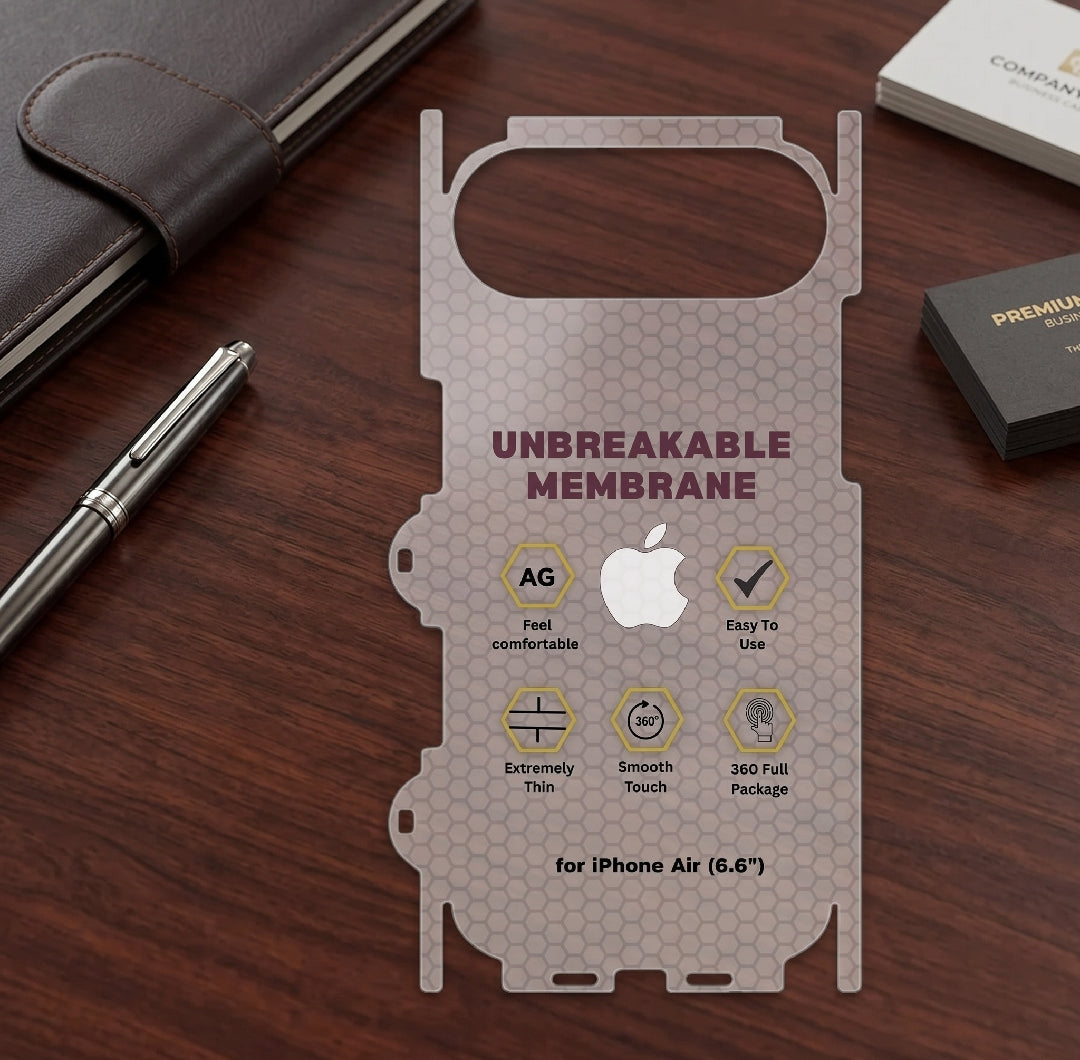 iPhone Unbreakable Membrane Matte Back Sides Protector