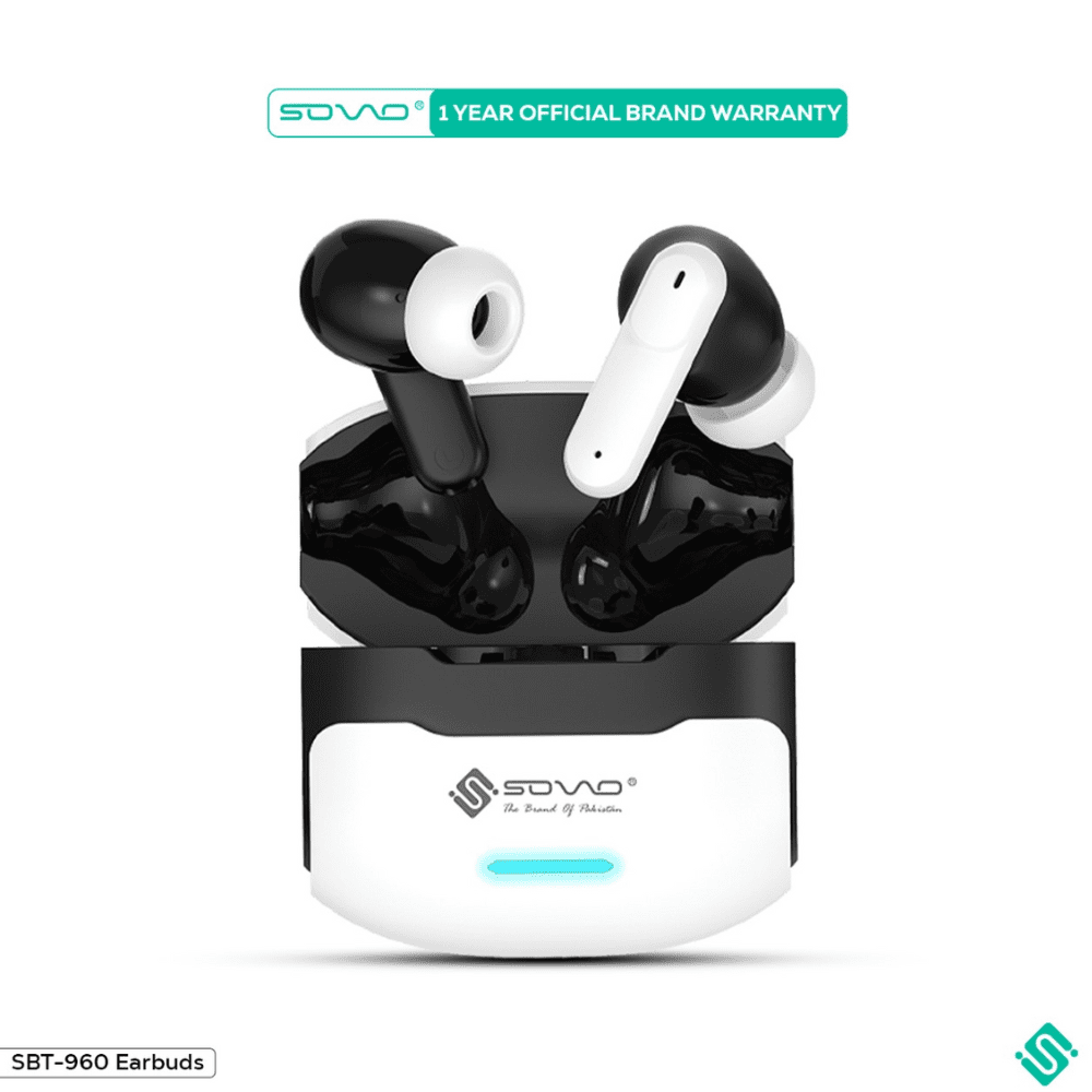 Sovo Runner SBT-960 Wireless Earbuds | HiFi Stereo Sound, Game Mode, Long Battery Life & ENC