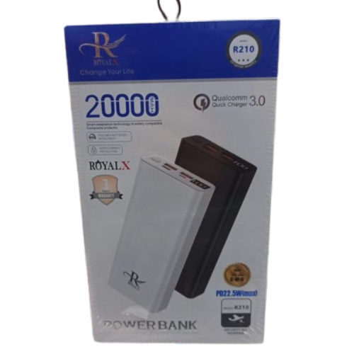 RoyalX 20000mAh PD 22.5W Max Fast Charging Power Bank