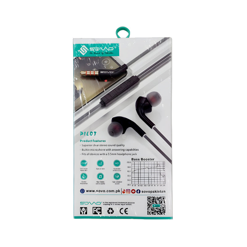 SOVO SH-33 Pilot High Fidelity Stereo Music Handsfree