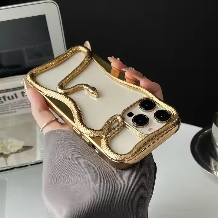 Electroplated Snake Case For iPhone  🐍 (NEW)