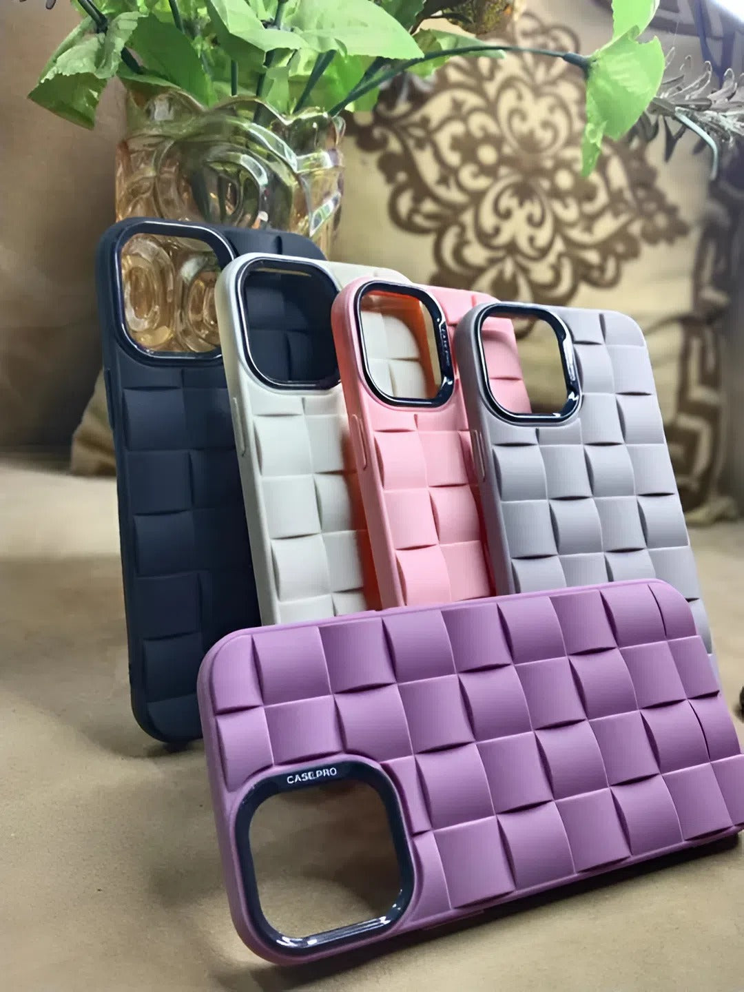 Hot Sale Delicate Woven Pattern TPU Phone Case Versatile for Multiple Styles of Mobile Phones