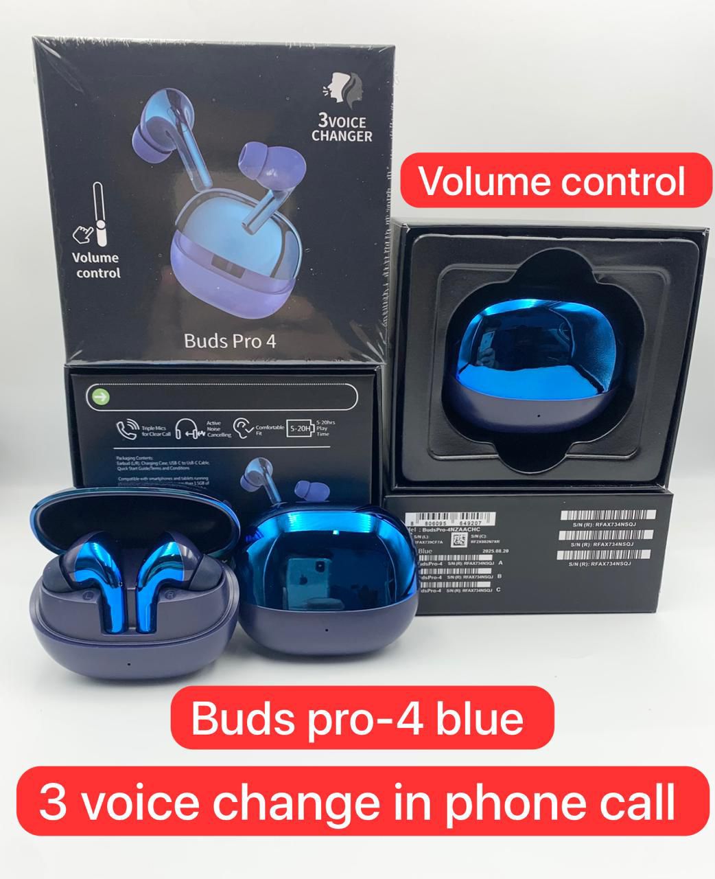 Buds Pro 4 Latest Edition wireless Earbuds