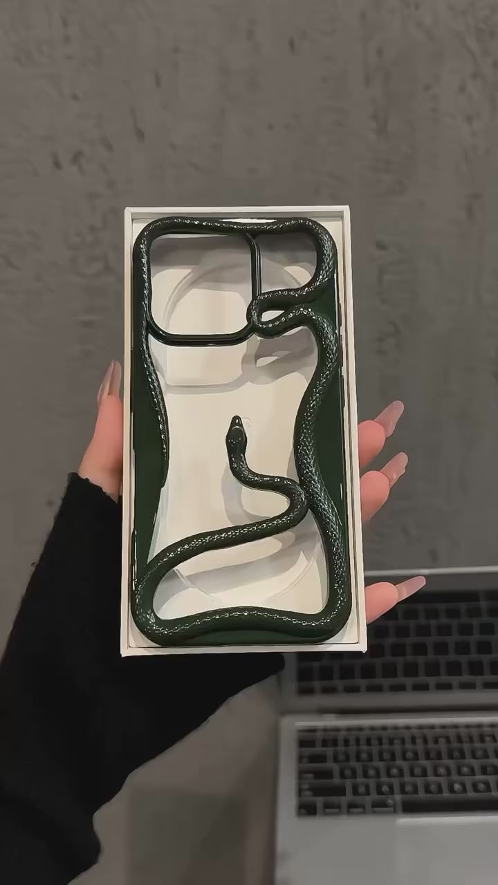Electroplated Snake Case For iPhone  🐍 (NEW)