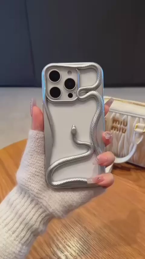 Electroplated Snake Case For iPhone  🐍 (NEW)