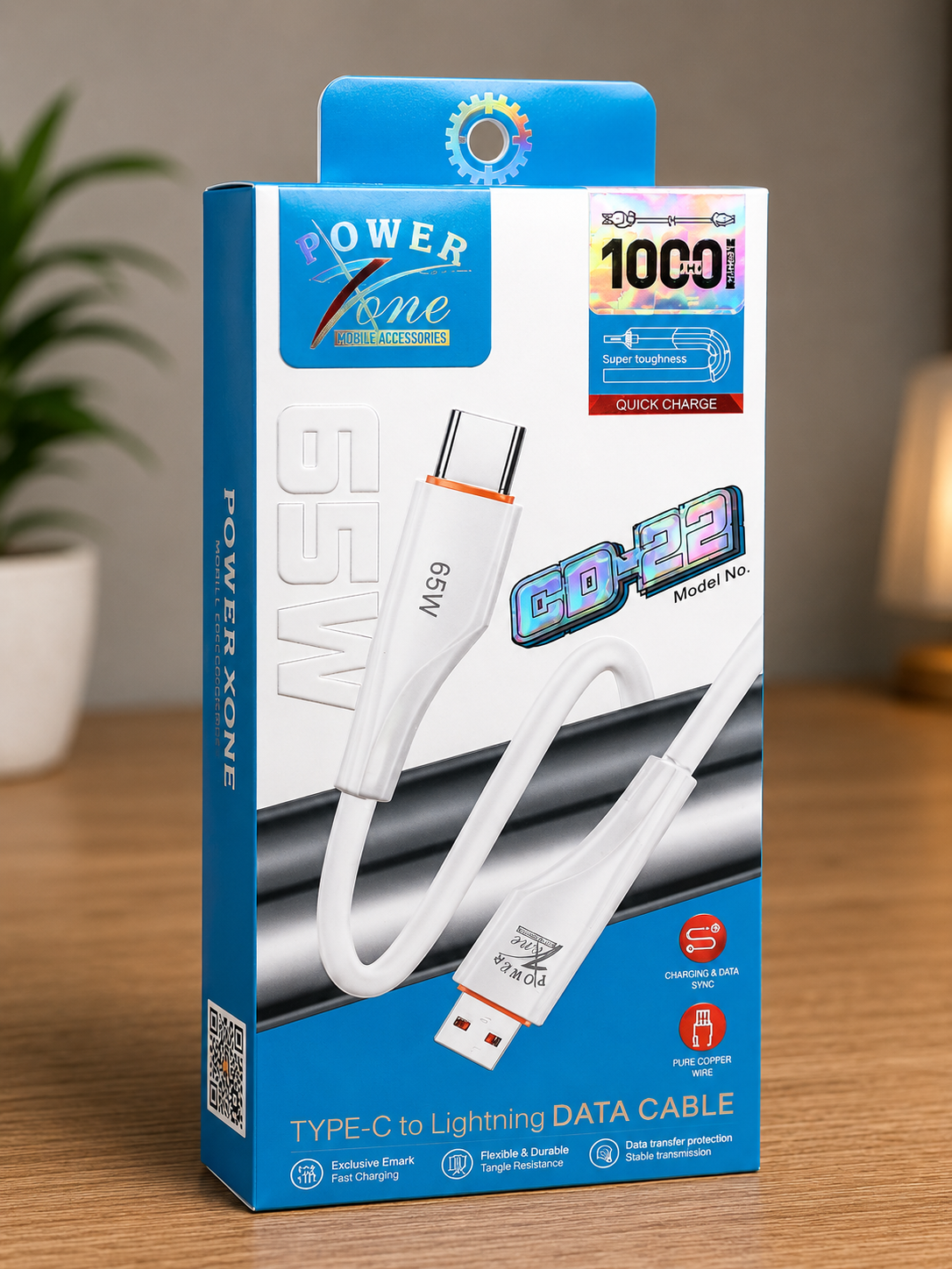 Power zone Type-C to Lightning Fast Charging Cable