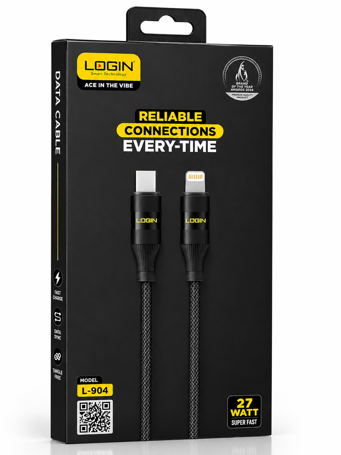 Login L-904 ChargePop| PD to IOS Cable 27watt Support