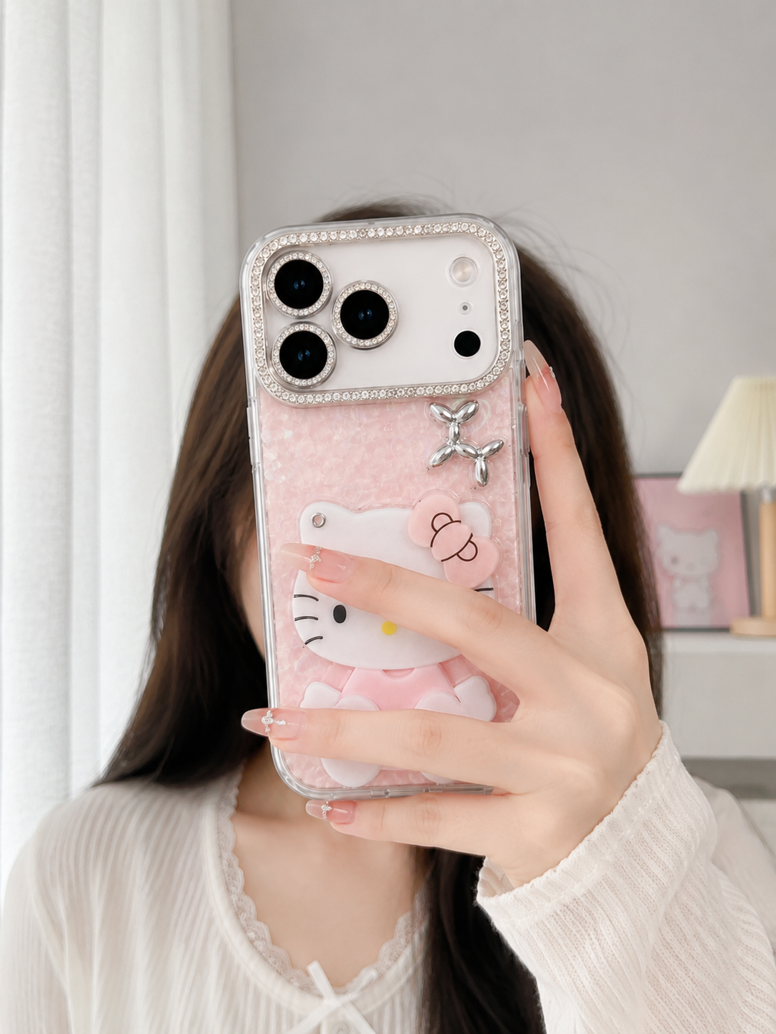 Sparkle Kitty Mirror Case For Iphone