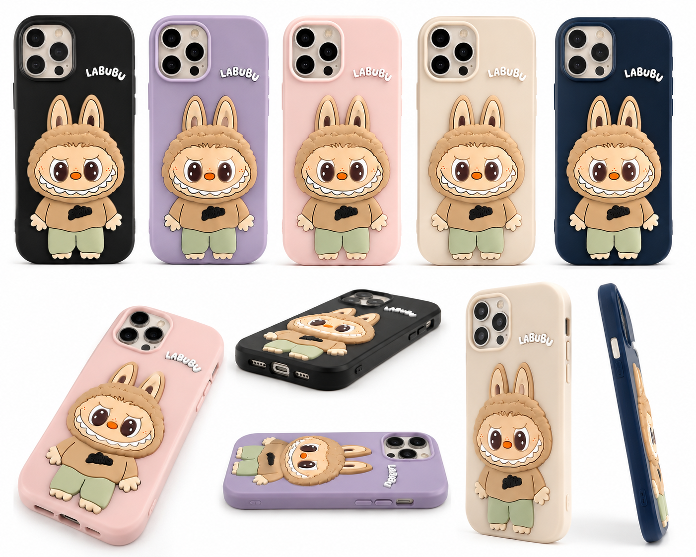 iPhone 15 Pro Max Labubu Holder Case Cover & Case