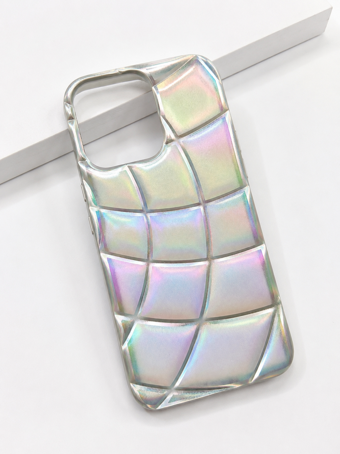 iPhone  Cover - Silver - Cute 3D Donut Coffee Soft Silicon Case with Camera Protection
