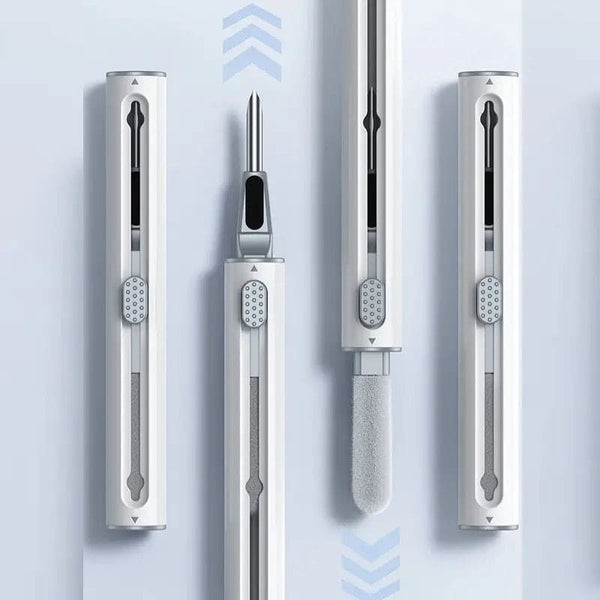 3 In 1 Earphone Cleaning Pen, Earbuds Case Cleaning Kit, Multifunctional Headphones Airphone Keyboard Cleaning Pen, Multipurpose 3 In 1 Cleaning Pen For Keyboard Camera AirPords Earbud