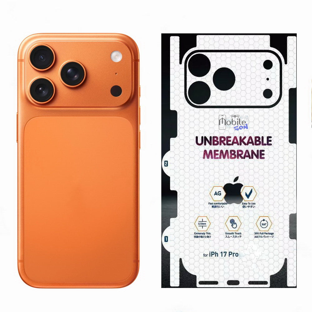 iPhone Unbreakable Membrane Matte Back Sides Protector