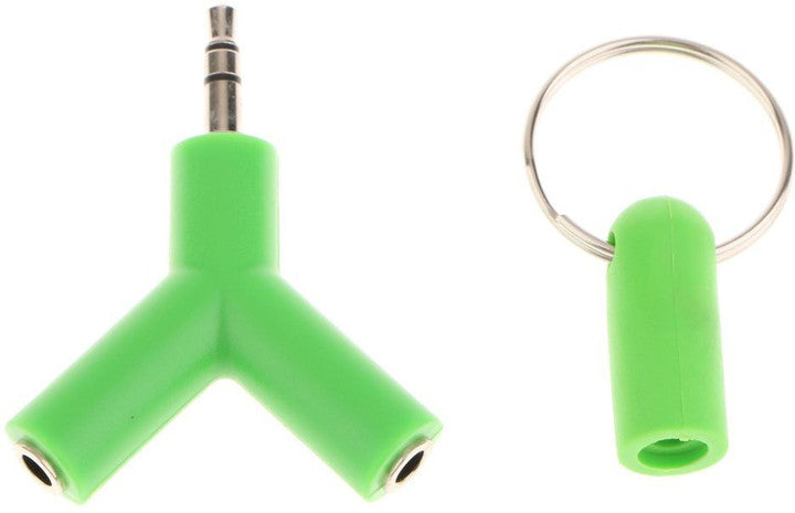 3.5mm (WITHOUT MIC) Y- Shape Audio Splitter Converter Adapter Phone Converter (Android, iOS)