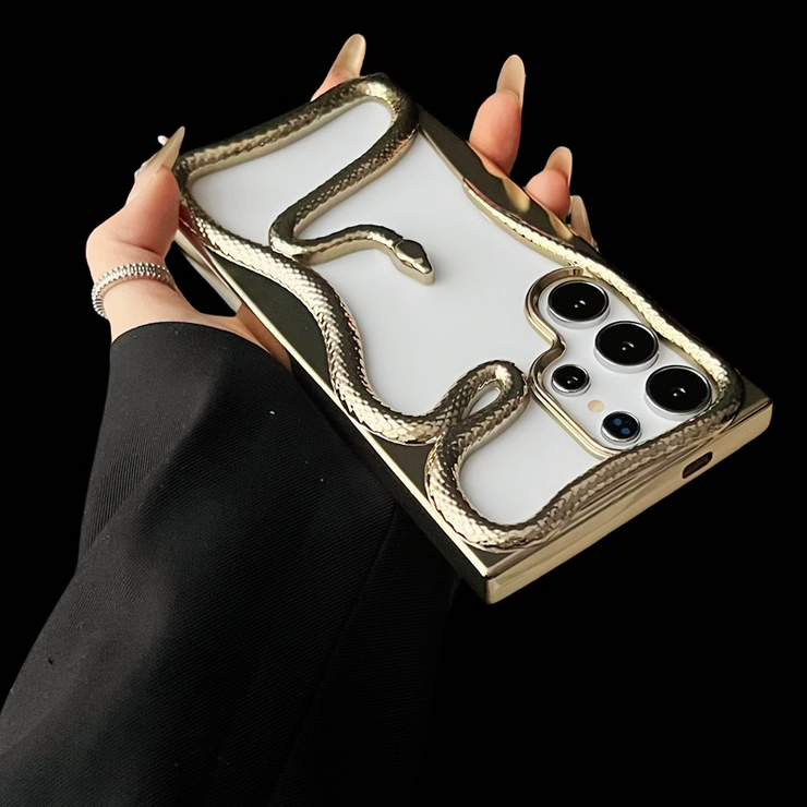 Royal Gold 3D Snake Luxury Cover