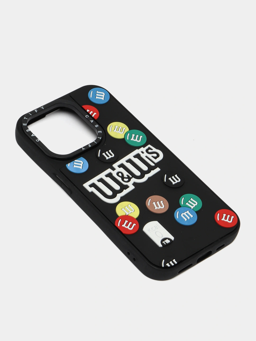 Iphone 14 Pro Max M&M's ,Astronaut Space,Off-White Style Stripe Phone Case
