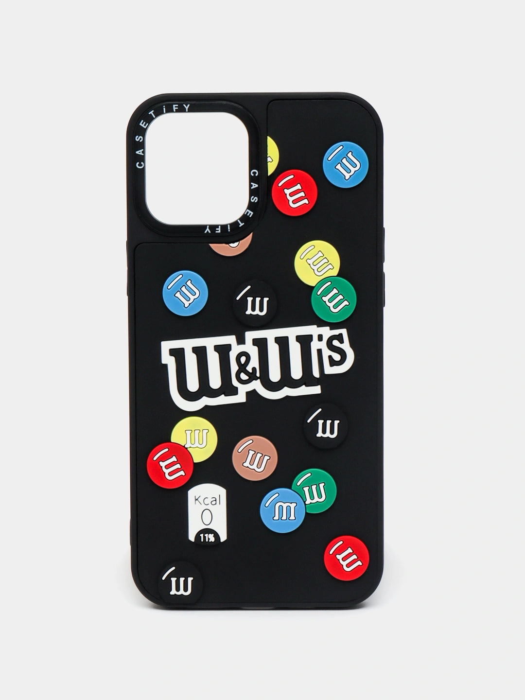 Iphone 14 Pro Max M&M's ,Astronaut Space,Off-White Style Stripe Phone Case