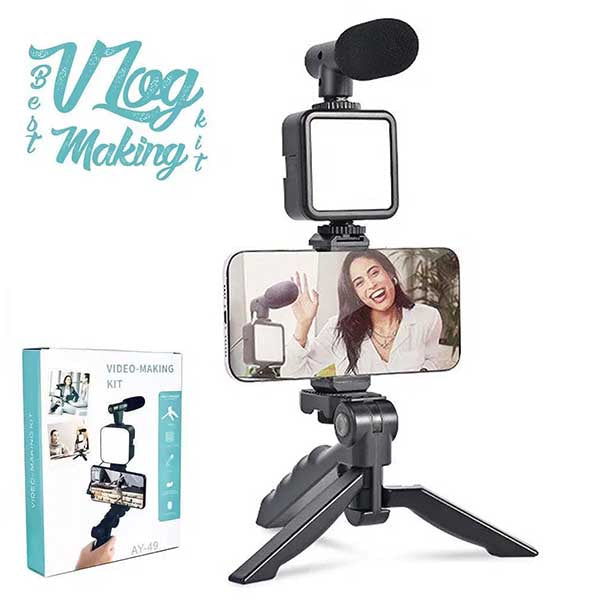 Portable Multipurpose LED  Light with Microphone and Tripod