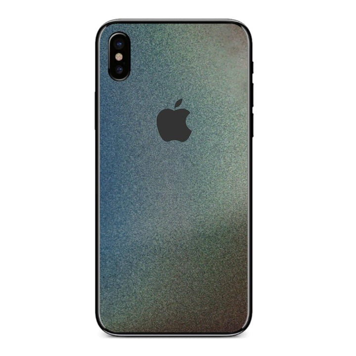 Premium Holographic Laser Skin Sticker for iPhone featuring a stunning rainbow reflective finish.