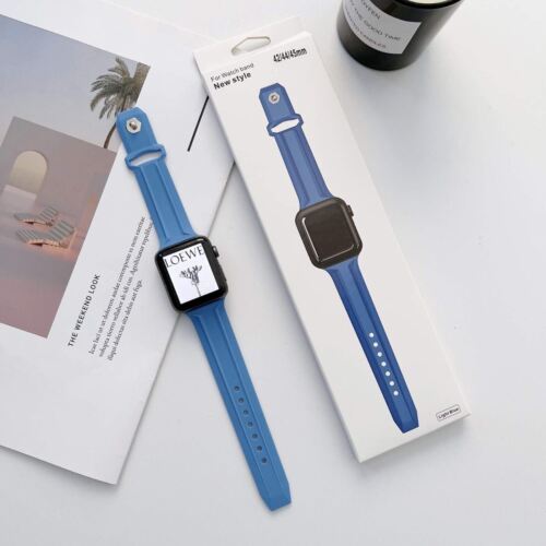 Apple Watch Strap BandFor iWatch Series 7 6 SE 5 4 3 38/40/41/42/44/45 | SILICONE