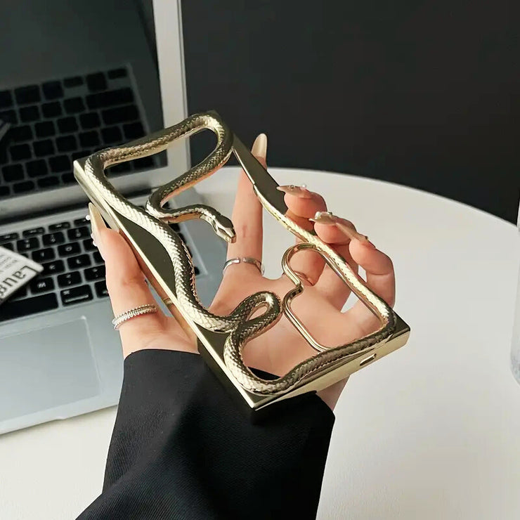 Royal Gold 3D Snake Luxury Cover