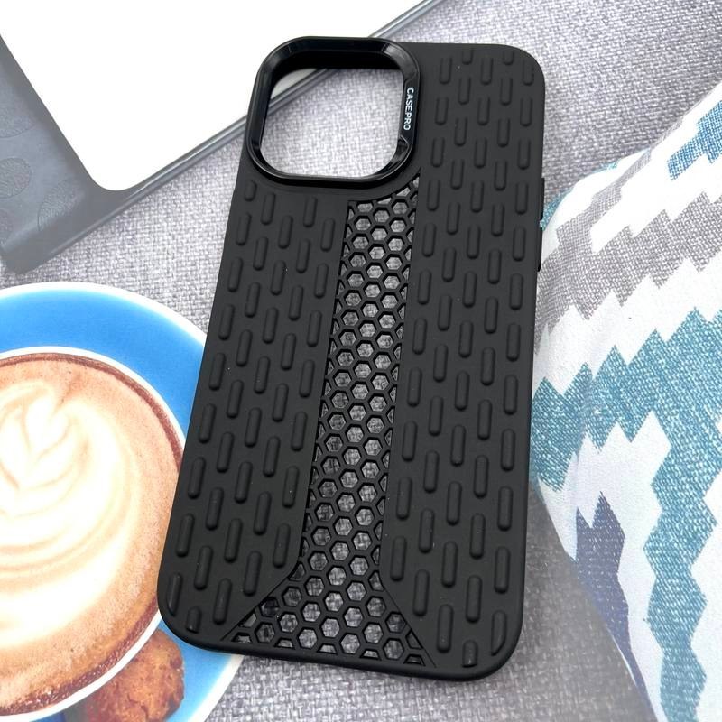 Coffee Brown 3D Quilted / Puffer Wave Cover,Black CasePro Honeycomb Tactical Cover